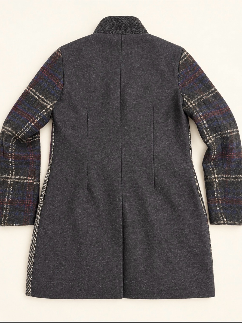 Desigual Janna Patchwork Wool m-Blend Coat - 40 - Picture 8 of 11